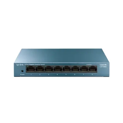 TP-LINK  |  8-Port 10 / 100 / 1000Mbps Desktop Network Switch  |  LS108G  |  Unmanaged  |  Desktop  |  Power supply type External