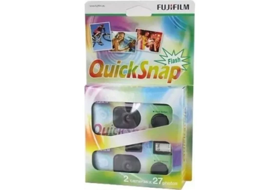 Fujifilm  |  7130786 QuickSnap 400 Disposable Flash Camera (Pack of 2)