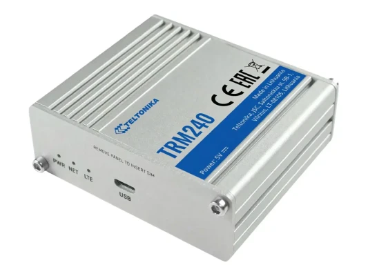 Teltonika TRM240 industriālais LTE Cat 1 modems  |  Micro USB