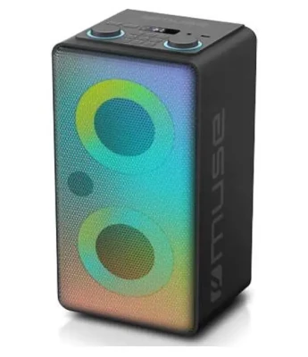 Muse  |  Ballīšu skaļrunis  |  M-1808DJ  |  150 W  |  Bluetooth  |  Melns  |  Bezvadu savienojums