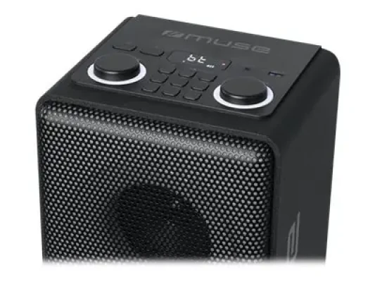 Muse  |  Ballīšu skaļrunis  |  M-1808DJ  |  150 W  |  Bluetooth  |  Melns  |  Bezvadu savienojums