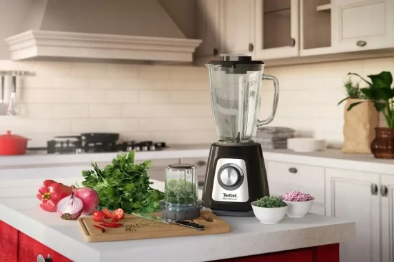 TEFAL  |  Blender  |  BL438831 BlendForce  |  Tabletop  |  800 W  |  Jar material Glass  |  Jar capacity 1.25 L  |  Ice crushing  |  Black