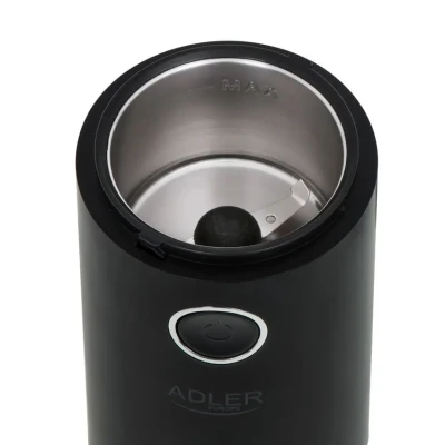 Adler  |  Coffee grinder  |  AD4446bs  |  150 W  |  Coffee beans capacity 75 g  |  Lid safety switch  |  Black
