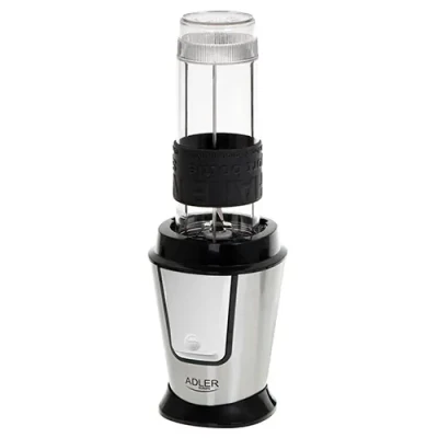 Adler  |  Blender  |  AD 4081  |  Tabletop  |  800 W  |  Jar material BPA Free Plastic  |  Jar capacity 0.4 + 0.57 L  |  Ice crushing  |  Black / Stainless steel