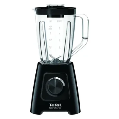TEFAL  |  Blender  |  BL420838 BlendForce  |  Tabletop  |  600 W  |  Jar material Plastic  |  Jar capacity 1.25 L  |  Ice crushing  |  Black