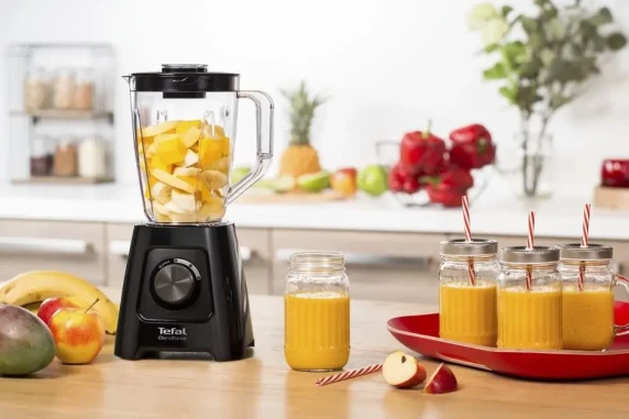 TEFAL  |  Blender  |  BL420838 BlendForce  |  Tabletop  |  600 W  |  Jar material Plastic  |  Jar capacity 1.25 L  |  Ice crushing  |  Black