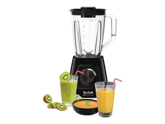 TEFAL  |  Blender  |  BL420838 BlendForce  |  Tabletop  |  600 W  |  Jar material Plastic  |  Jar capacity 1.25 L  |  Ice crushing  |  Black