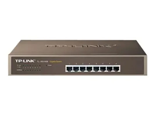 TP-LINK  |  8-Port Gigabit Switch  |  TL-SG1008  |  Unmanaged  |  Desktop / Rackmountable