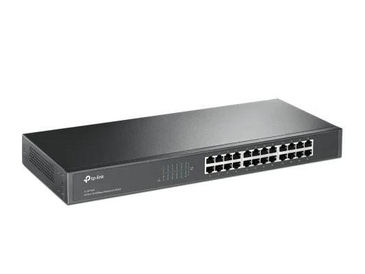 TP-LINK  |  Switch  |  TL-SF1024  |  Unmanaged  |  Rackmountable  |  10 / 100 Mbps (RJ-45) ports quantity 24  |  Power supply type External