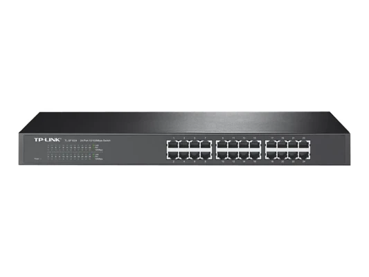 TP-LINK  |  Switch  |  TL-SF1024  |  Unmanaged  |  Rackmountable  |  10 / 100 Mbps (RJ-45) ports quantity 24  |  Power supply type External