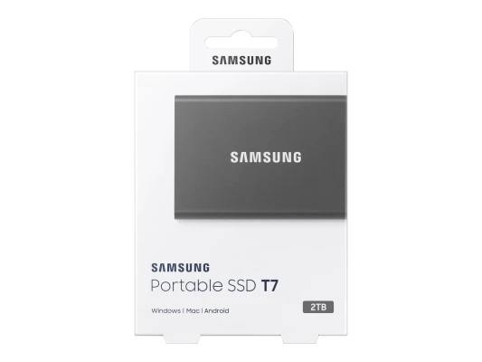 Pārnēsājams SSD  |  T7  |  2000 GB  |  USB 3.2  |  Pelēks