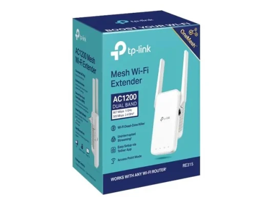 TP-LINK RE315 AC1200 Mesh Wi-Fi Range Extender  |  TP-LINK