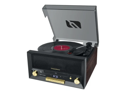 Muse  |  Микросистема с виниловым проигрывателем  |  MT-112 W  |  Микросистема CD с проигрывателем винила  |  USB порт