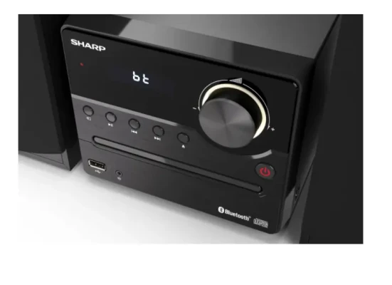 Sharp XL-B512(BK) Hi-Fi Micro System, CD / FM / USB / Bluetooth v5.0, 45W, Black  |  Sharp  |  Hi-Fi Micro System  |  XL-B512(BK)  |  Black  |  USB port  |  AUX in  |  Bluetooth  |  CD player  |  FM radio  |  Wireless connection