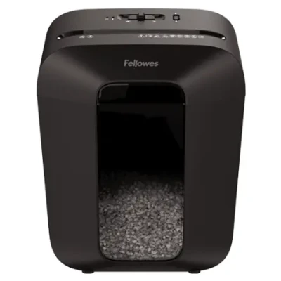Powershred  |  LX41  |  Melns  |  17 L  |  Kredītkaršu šķēlēšana  |  Papīra apstrāde standarts / izvade 8 lapas vienā reizē  |  Mini-griešanas šķēlējs  |  Garantija 24 mēneši