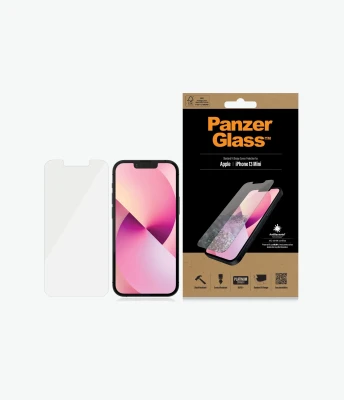 PanzerGlass  |  Clear Screen Protector  |  Apple  |  iPhone 13 Mini  |  Tempered glass  |  Antibacterial glass; Resistant to scratches and bacteria; Shock absorbing; Easy to install