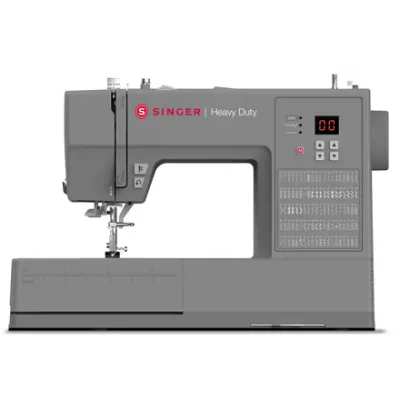Singer  |  Sewing Machine  |  HD6605C Heavy Duty  |  Number of stitches 100  |  Number of buttonholes 6  |  Grey