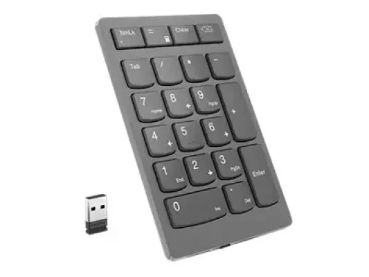 Lenovo  |  Professional  |  Go Wireless Numeric Keypad  |  Numeric Keypad  |  Wireless  |  Storm Grey