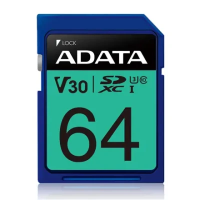 ADATA  |  Premier Pro  |  UHS-I  |  64 GB  |  SDXC  |  Flash memory class 10