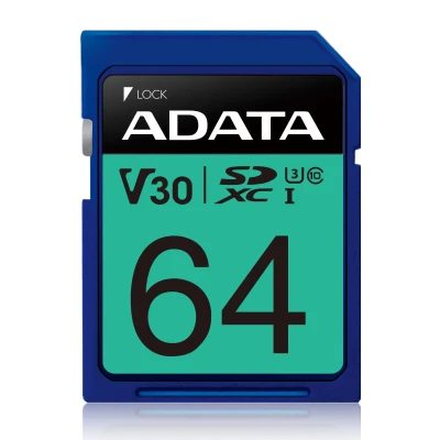 ADATA  |  Premier Pro  |  UHS-I  |  64 GB  |  SDXC  |  Flash memory class 10
