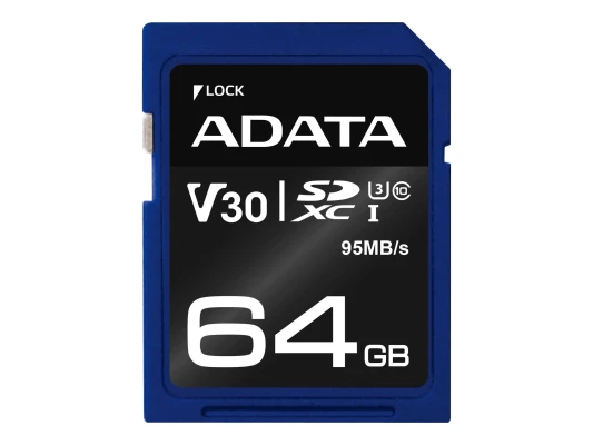 ADATA  |  Premier Pro  |  UHS-I  |  64 GB  |  SDXC  |  Flash memory class 10