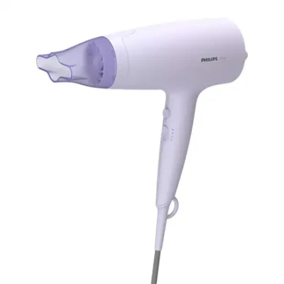 Philips  |  Фен для волос  |  BHD341 / 10  |  2100 W  |  Количество настроек температуры 6  |  Ионизирующая функция  |  Светло-фиолетовый