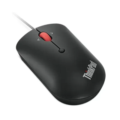 Lenovo  |  ThinkPad USB-C Wired Compact Mouse  |  USB-C  |  Raven black