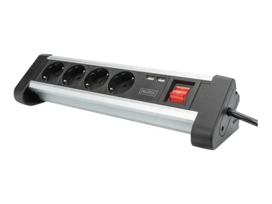 Digitus  |  Office Power Strip  |  DA-70614  |  Silver / Black