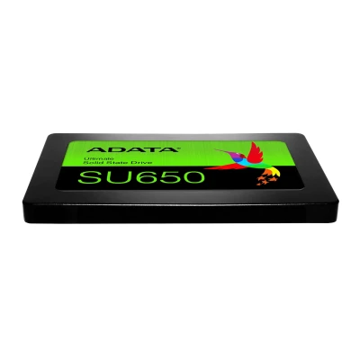 ADATA  |  Ultimate SU650  |  256 GB  |  SSD form factor 2.5"  |  Solid-state drive interface SATA 6Gb / s  |  Read speed 520 MB / s  |  Write speed 450 MB / s