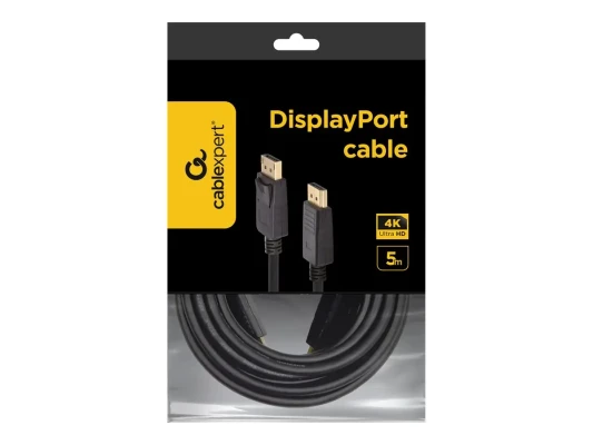 Gembird  |  DisplayPort cable, 4K  |  CC-DP2-5M  |  2x Displayport (male)  |  DisplayPort to DisplayPort  |  5 m