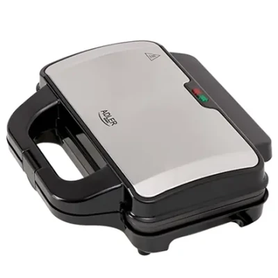 Adler  |  Sandwich maker  |  AD 3043  |  900 W  |  Number of plates 1  |  Number of pastry 2  |  Black