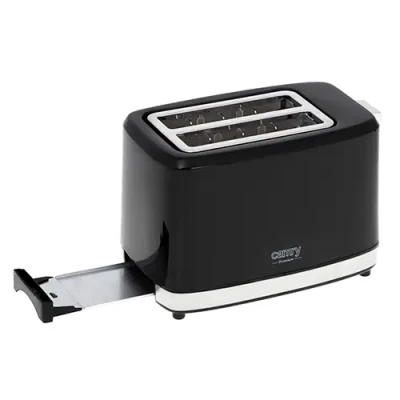 Camry  |  Toaster  |  CR 3218  |  Power 750 W  |  Number of slots 2  |  Housing material Plastic  |  Black