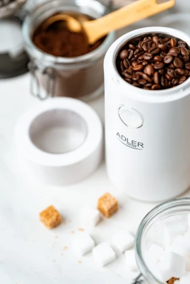 Adler  |  Coffee Mill  |  AD 4446ws  |  150 W  |  Coffee beans capacity 75 g  |  White