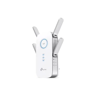 TP-LINK  |  AC2600 Wi-Fi paplašinātājs  |  RE650  |  802.11ac  |  2.4GHz / 5GHz  |  800+1733 Mbit / s  |  10 / 100 / 1000 Mbit / s  |  Ethernet LAN (RJ-45) ports 1  |  MU-MiMO Jā  |  nav PoE  |  Antenas tips 4xĀrējā  |  Nav