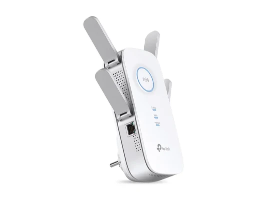 TP-LINK  |  AC2600 Wi-Fi paplašinātājs  |  RE650  |  802.11ac  |  2.4GHz / 5GHz  |  800+1733 Mbit / s  |  10 / 100 / 1000 Mbit / s  |  Ethernet LAN (RJ-45) ports 1  |  MU-MiMO Jā  |  nav PoE  |  Antenas tips 4xĀrējā  |  Nav