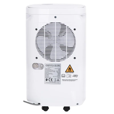Camry  |  Air Dehumidifier  |  CR 7851  |  Power 200 W  |  Suitable for rooms up to 60 m³  |  Water tank capacity 2.2 L  |  White