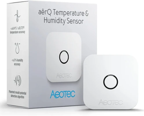 Aeotec aërQ Temperature & Humidity Sensor, Z-Wave Plus  |  AEOTEC  |  Temperature and Humidity Sensor  |  aërQ