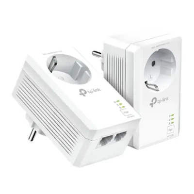 TP-LINK  |  AV1000 2-Port Gigabit Passthrough Powerline Starter Kit  |  TL-PA7027P KIT  |  10 / 100 / 1000 Mbit / s  |  Ethernet LAN (RJ-45) ports 2  |  No Wi-Fi  |  Extra socket