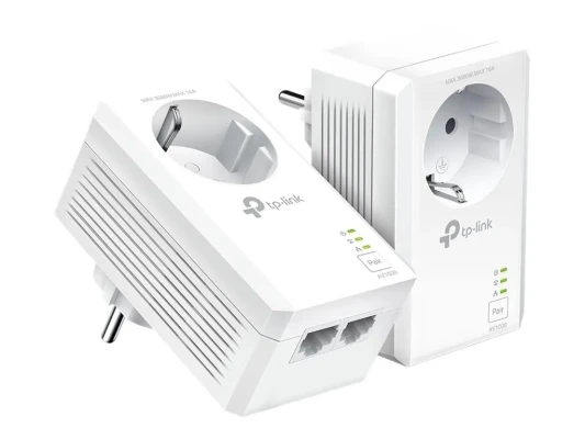 TP-LINK  |  AV1000 2-Port Gigabit Passthrough Powerline Starter Kit  |  TL-PA7027P KIT  |  10 / 100 / 1000 Mbit / s  |  Ethernet LAN (RJ-45) ports 2  |  No Wi-Fi  |  Extra socket