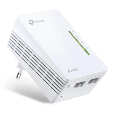 TP-LINK  |  AV600 Wi-Fi Powerline Extender  |  TL-WPA4220  |  10 / 100 Mbit / s  |  Ethernet LAN (RJ-45) ports 2  |  802.11n  |  Wi-Fi data rate (max) 300 Mbit / s  |  Data transfer rate (max) 600 Mbit / s