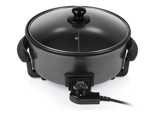 Tristar  |  Multifunctional grill pan XL  |  PZ-9135  |  Diameter 30 cm  |  Grill  |  1500 W  |  Lid included  |  Fixed handle  |  Black