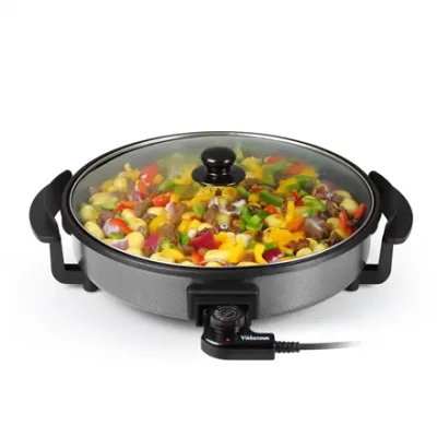 Tristar  |  Multifunctional grill pan  |  PZ-2964  |  Diameter 40 cm  |  Grill  |  1500 W  |  Lid included  |  Fixed handle  |  Black