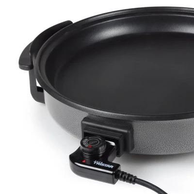 Tristar  |  Multifunctional grill pan  |  PZ-2964  |  Diameter 40 cm  |  Grill  |  1500 W  |  Lid included  |  Fixed handle  |  Black