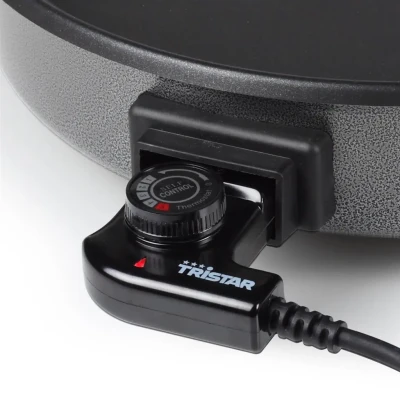 Tristar  |  Multifunctional grill pan  |  PZ-2964  |  Diameter 40 cm  |  Grill  |  1500 W  |  Lid included  |  Fixed handle  |  Black