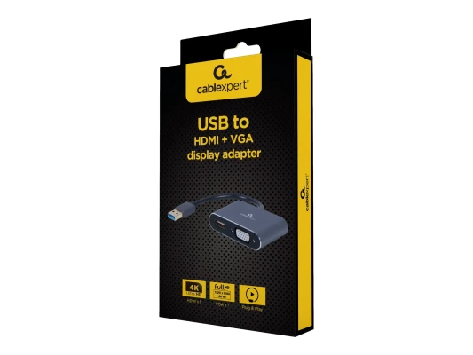 Cablexpert  |  USB display adapter  |  A-USB3-HDMIVGA-01  |  USB 3.0 Type-A  |  0.15 m