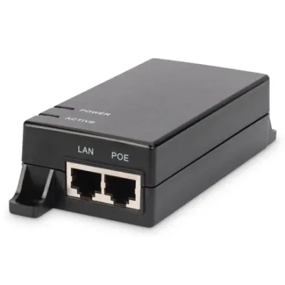 Digitus  |  Gigabit Ethernet PoE Injector  |  DN-95102-1  |  10 / 100 / 1000 Mbit / s  |  Ethernet LAN (RJ-45) ports 1xRJ-45 10 / 100 / 1000 Mbps Gigabit