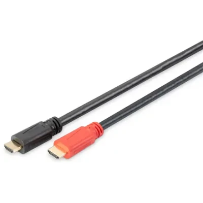 Digitus  |  High Speed HDMI Cable with Signal Amplifier  |  DB-330118-100-S  |  HDMI Male (type A)  |  HDMI Male (type A)  |  HDMI to HDMI  |  10 m