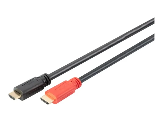 Digitus  |  High Speed HDMI Cable with Signal Amplifier  |  DB-330118-100-S  |  HDMI Male (type A)  |  HDMI Male (type A)  |  HDMI to HDMI  |  10 m