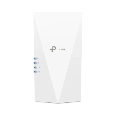 TP-LINK  |  AX1800 Wi-Fi 6 Range Extender  |  RE600X  |  802.11ax  |  2.4GHz / 5GHz  |  Ethernet LAN (RJ-45) ports 1  |  MU-MiMO Yes  |  no PoE  |  Antenna type 2xInternal