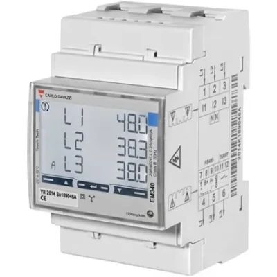 Carlo Gavazzi  |  Smart Power Meter, 3 phase, up to 65A  |  EM340 MID certificate